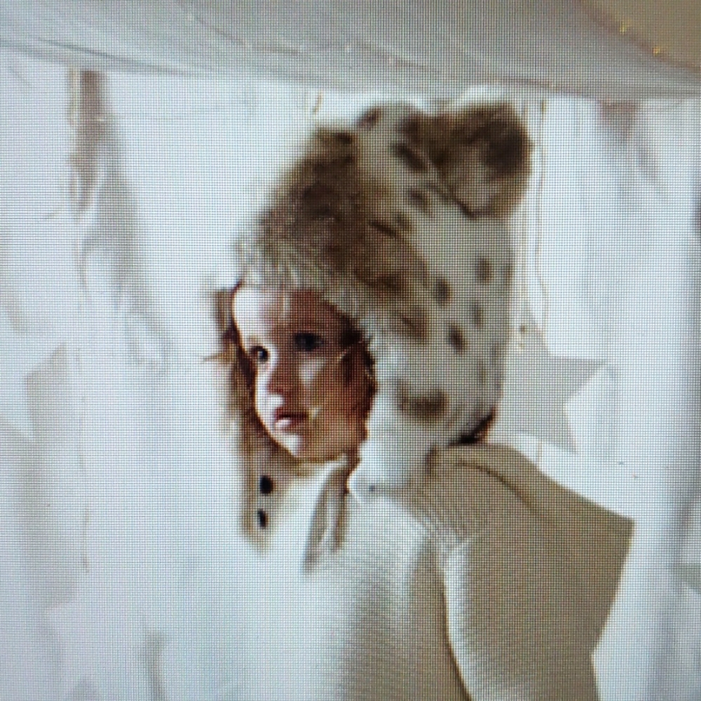 Restoration Hardware NWOT Snow Leopard Faux Fur Hat